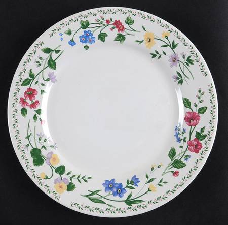English Garden (4241, White Background) Salad Plate