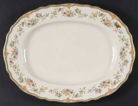 Astrid (No Inner Gold Verge) 15" Oval Serving Platter