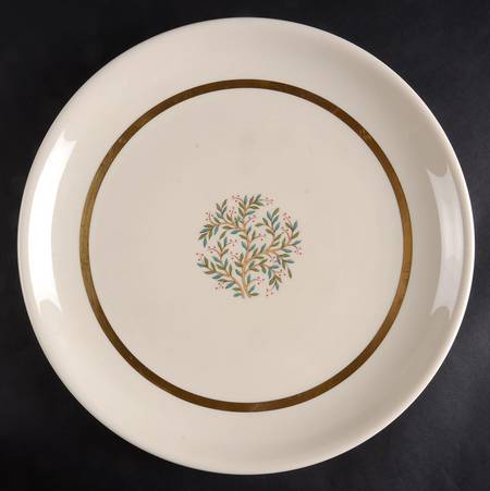 Fremont (Gold Trim) 13" Chop Plate (Round Platter)