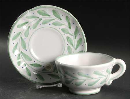 Willow Footed Cup & Saucer Set