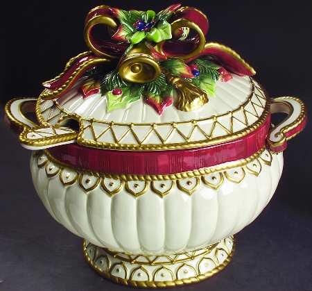 Christmas Deer Tureen & Lid w/Ladle