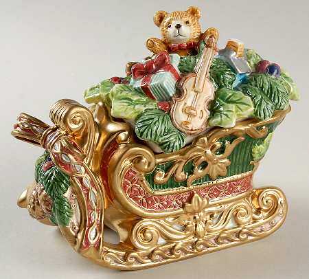 Florentine Christmas (Giftware) Sugar Bowl & Lid
