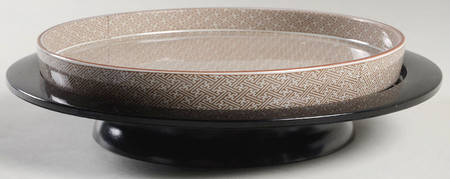 FIT36 2 Pc Lazy Susan (9" Tray & Plastic Tray)