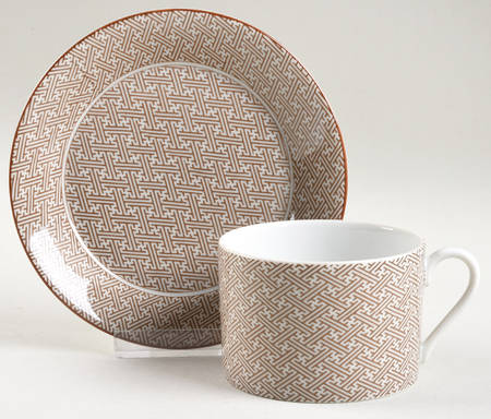 FIT36 Flat Cup & Saucer Set by Fitz and Floyd