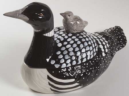 Loon Lake Figural Cookie Jar & Lid