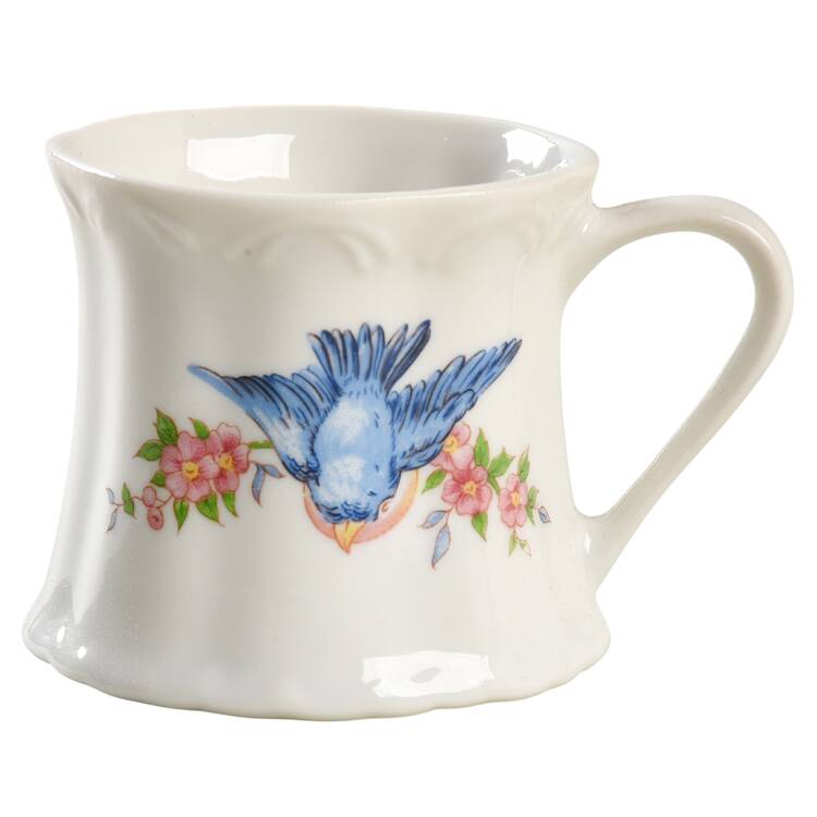 Bluebird (Matthew 6:26) Flat Demitasse Cup