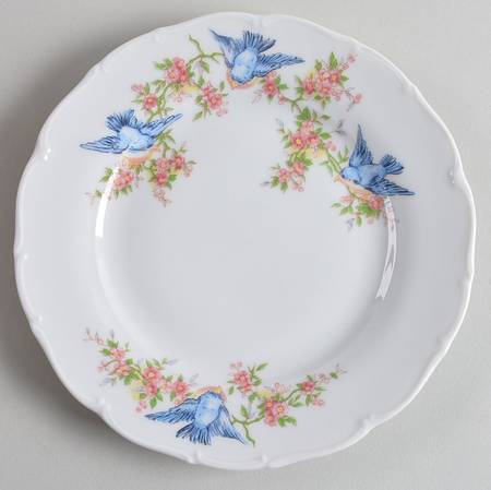 Bluebird (Matthew 6:26) Bread & Butter Plate