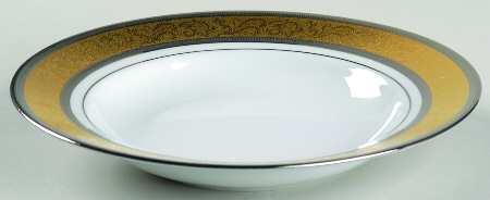Grand Palais Gold Large Rim Soup Bowl