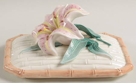Asian Lily Lid for Rectangular Box