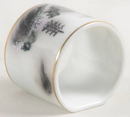 Landscape Black Multicolor (Rim) Napkin Ring