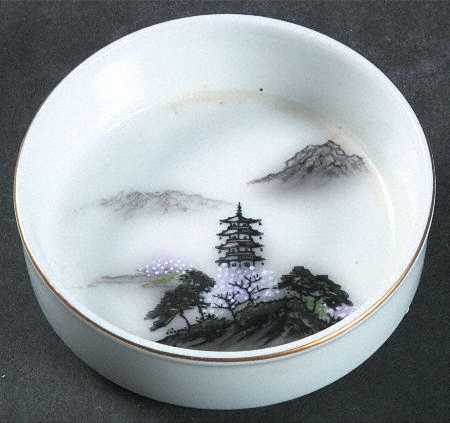 Landscape Black Multicolor (Rim) Coaster