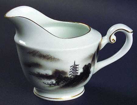 Landscape Black Multicolor (Rim) Creamer