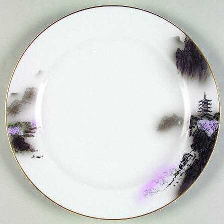 Landscape Black Multicolor (Rim) by Fukagawa