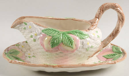 Fruit Fair Gravy Boat & Underplate by Fitz and Floyd