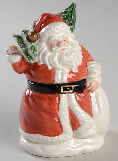 German Santa Sugar Bowl & Lid