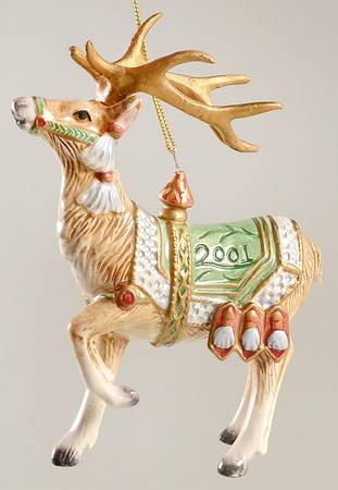 Gregorian Collection Deer Ornament by Fitz and Floyd