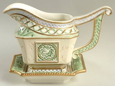 Gregorian Collection Gravy Boat & Underplate