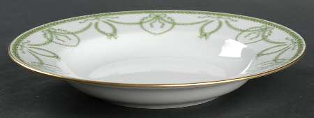 Cheverny Green Rim Soup Bowl
