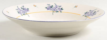 Hydrangea Large Rim Soup Bowl