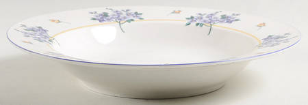Hydrangea Rim Soup Bowl