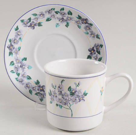 Hydrangea Mug & Saucer Set