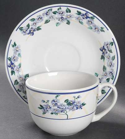 Hydrangea Oversized Cup & Saucer Set
