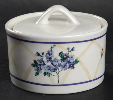 Hydrangea Sugar Bowl & Lid