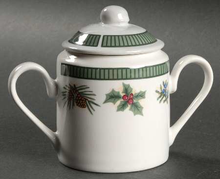 Wintergreen Sugar Bowl & Lid