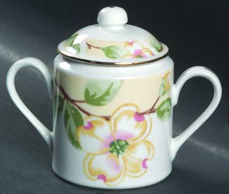 Dogwood Sugar Bowl & Lid