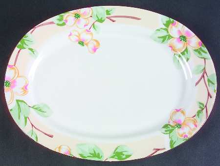 Dogwood 14" Oval Serving Platter