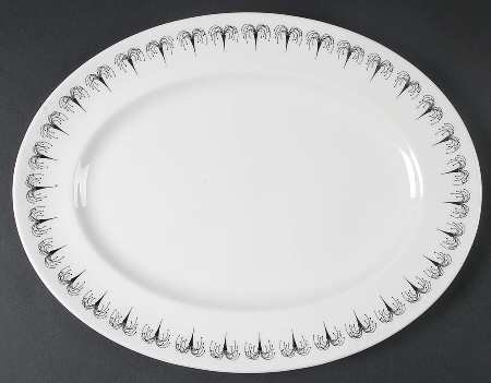 Domino 13" Oval Serving Platter