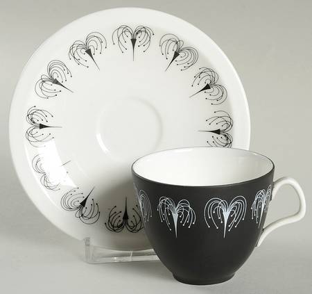 Domino Flat Demitasse Cup & Saucer Set
