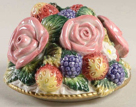 Strawberries & Roses Lid for 6" Candy Box