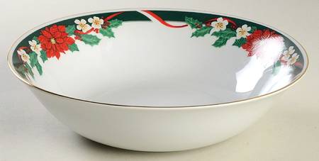 Deck the Halls 9" Round Vegetable Bowl