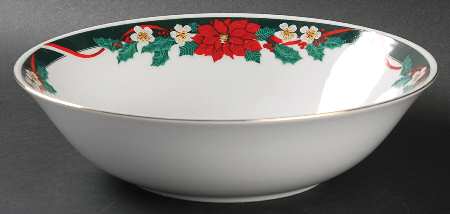 Deck the Halls 9" Round Vegetable Bowl