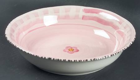 Flora Rosa (Pink) Large Coupe Soup Bowl