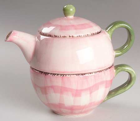 Flora Accessories Individual Teapot & Lid with Cup