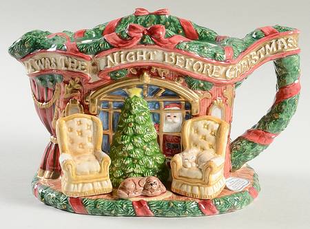 The Night Before Christmas Teapot No Lid
