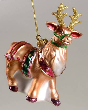 Candy Lane Express Deer Ornament