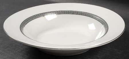 Dynasty Platinum Rim Soup Bowl