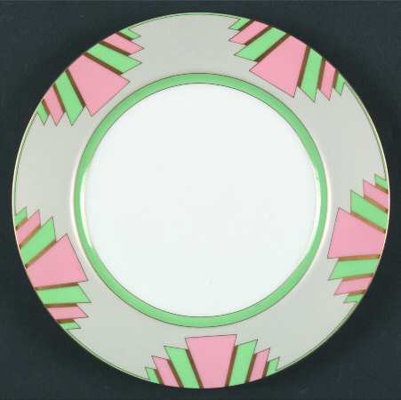Savoy Peach and Green by Fitz and Floyd