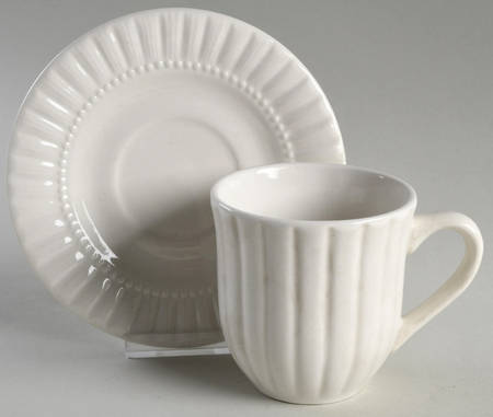 Shell Flat Cup & Saucer Set