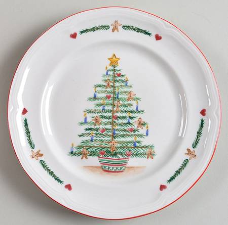 Gingerbread Tree Salad Plate