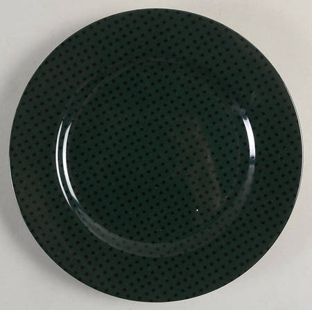 Foulard (Black Diamonds on Dark Green) by Fitz and Floyd