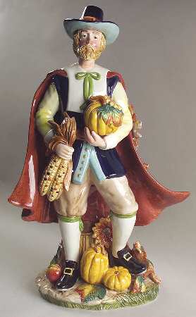 Harvest Heritage Male Pilgrim Figurine by Fitz and Floyd