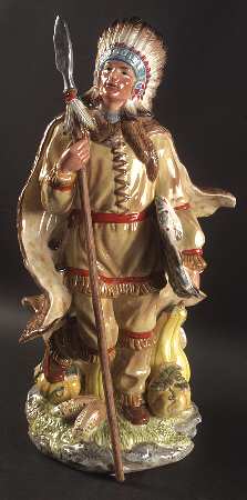 Harvest Heritage Male Native American Figurine