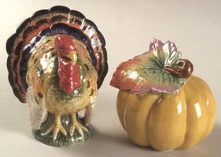 Harvest Heritage Figural Salt & Pepper Set by Fitz and Floyd
