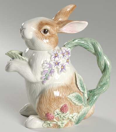 Botanical Bunny Teapot & Lid