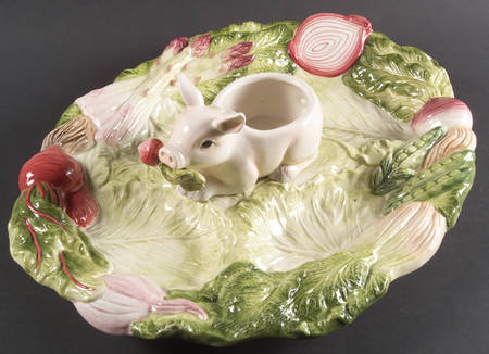 French Market 5 Part Oval Divided Server