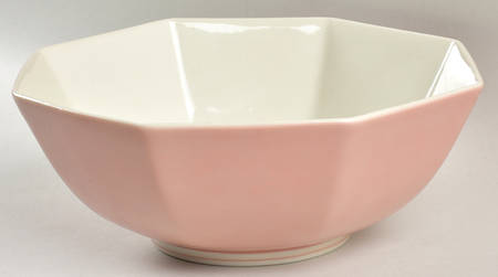 Rondelet Peach (Buff Background) 8" Octagonal Vegetable Bowl